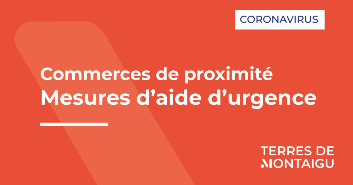 Illustration : mesures d'aide d'urgence pour les commerces de proximité